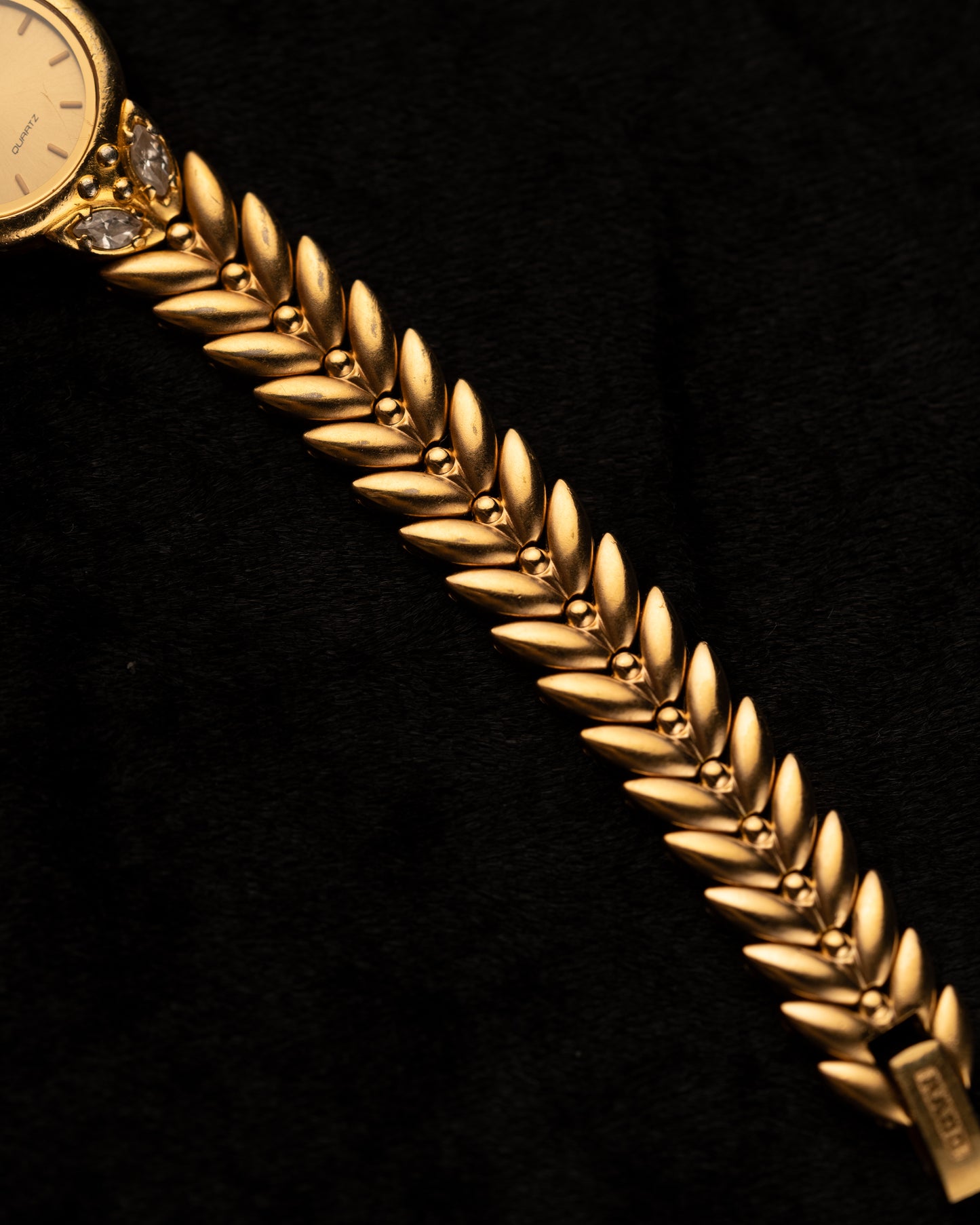 1980s Rado Gold Leaf Bracelet
