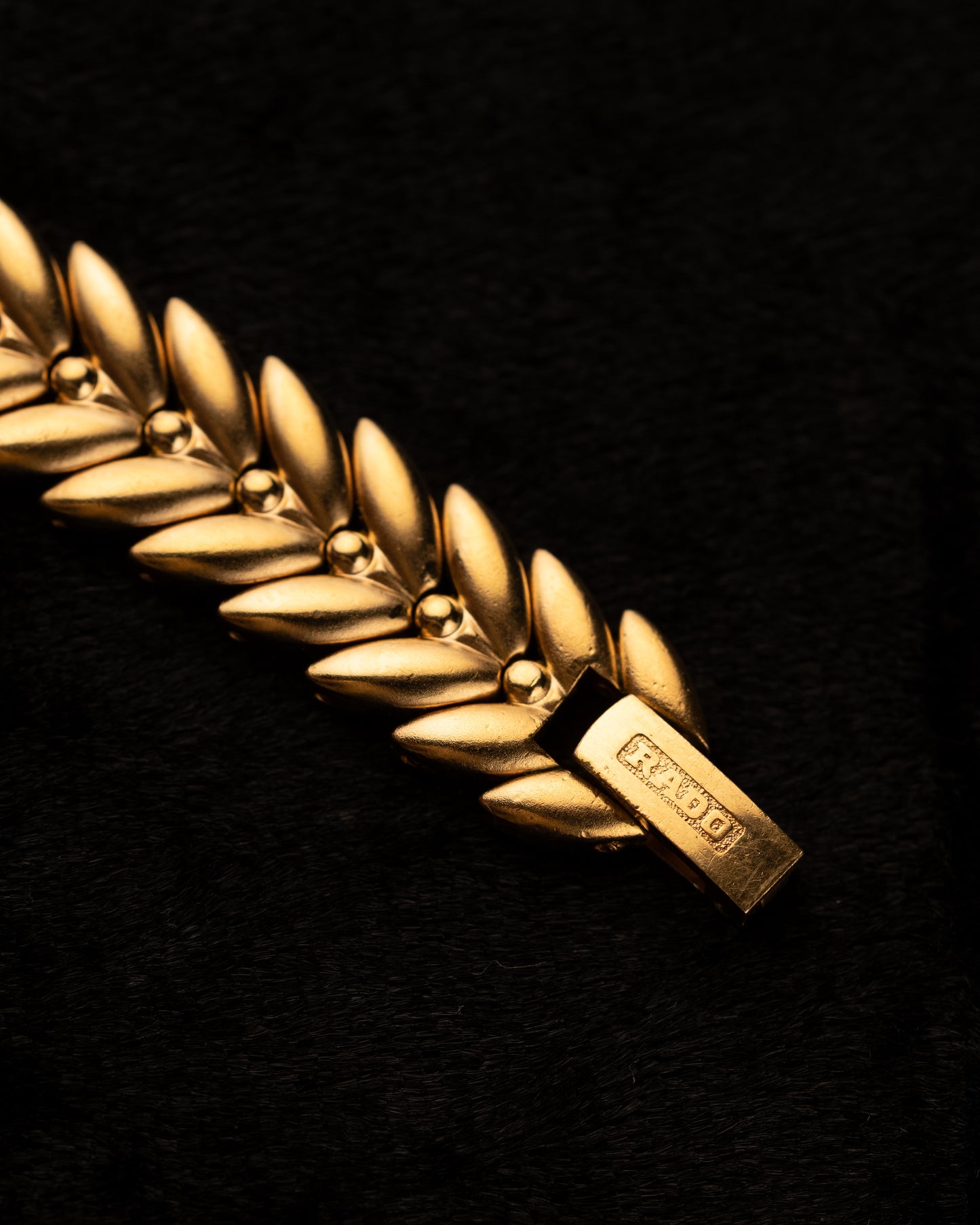 1980s Rado Gold Leaf Bracelet