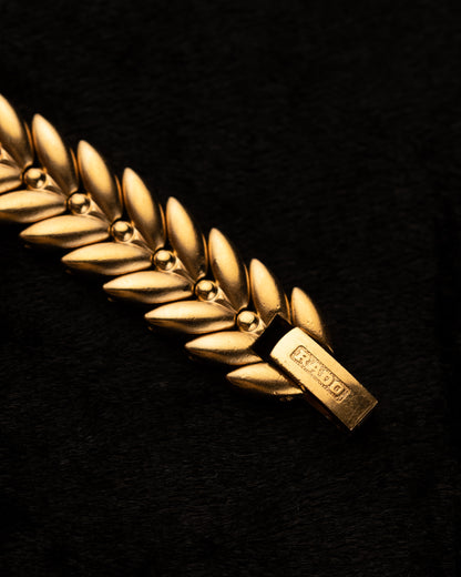1980s Rado Gold Leaf Bracelet