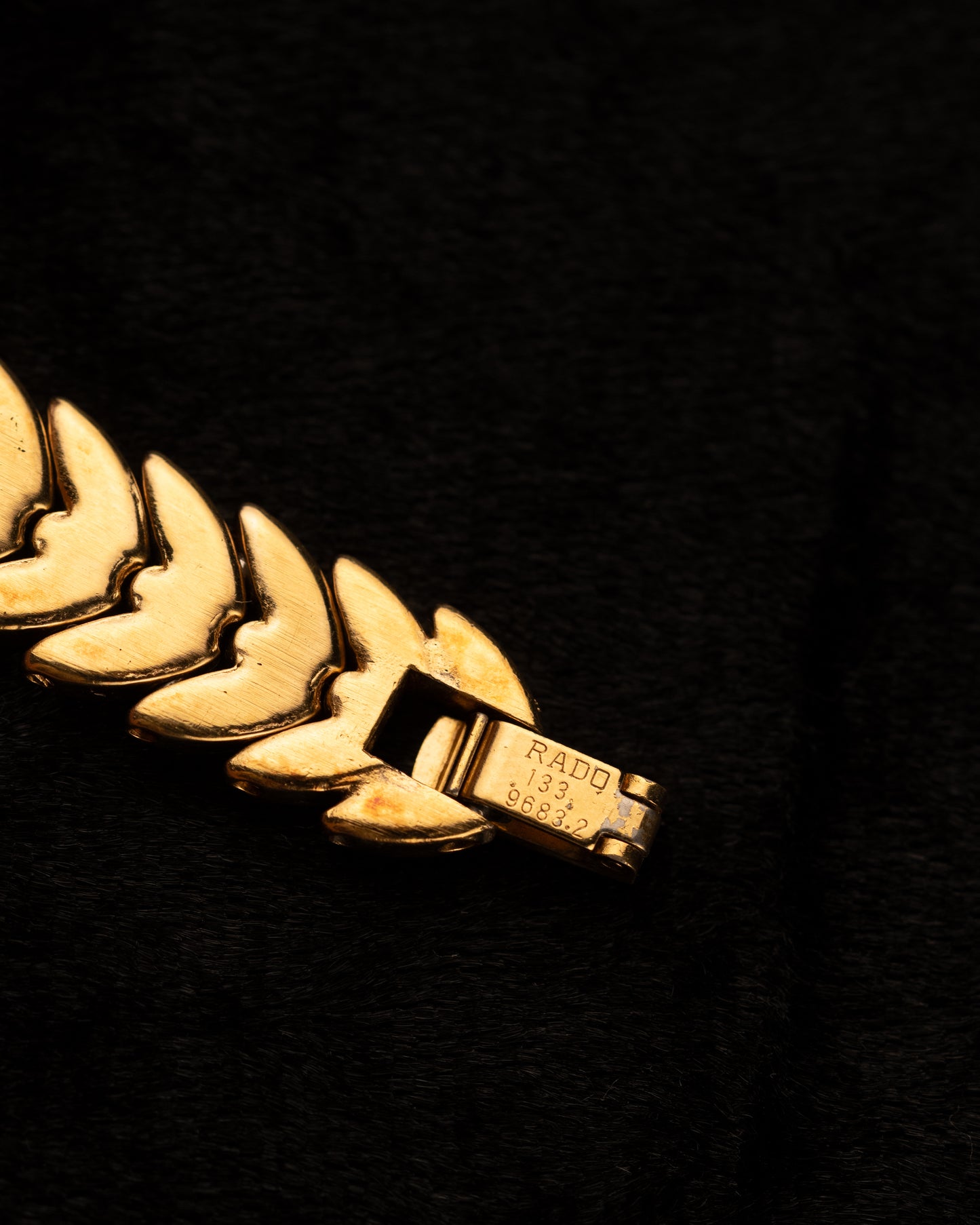 1980s Rado Gold Leaf Bracelet