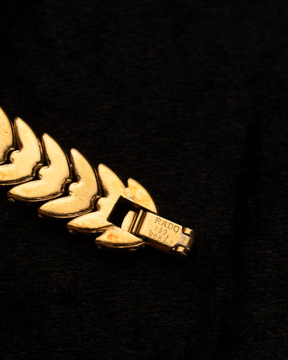 1980s Rado Gold Leaf Bracelet
