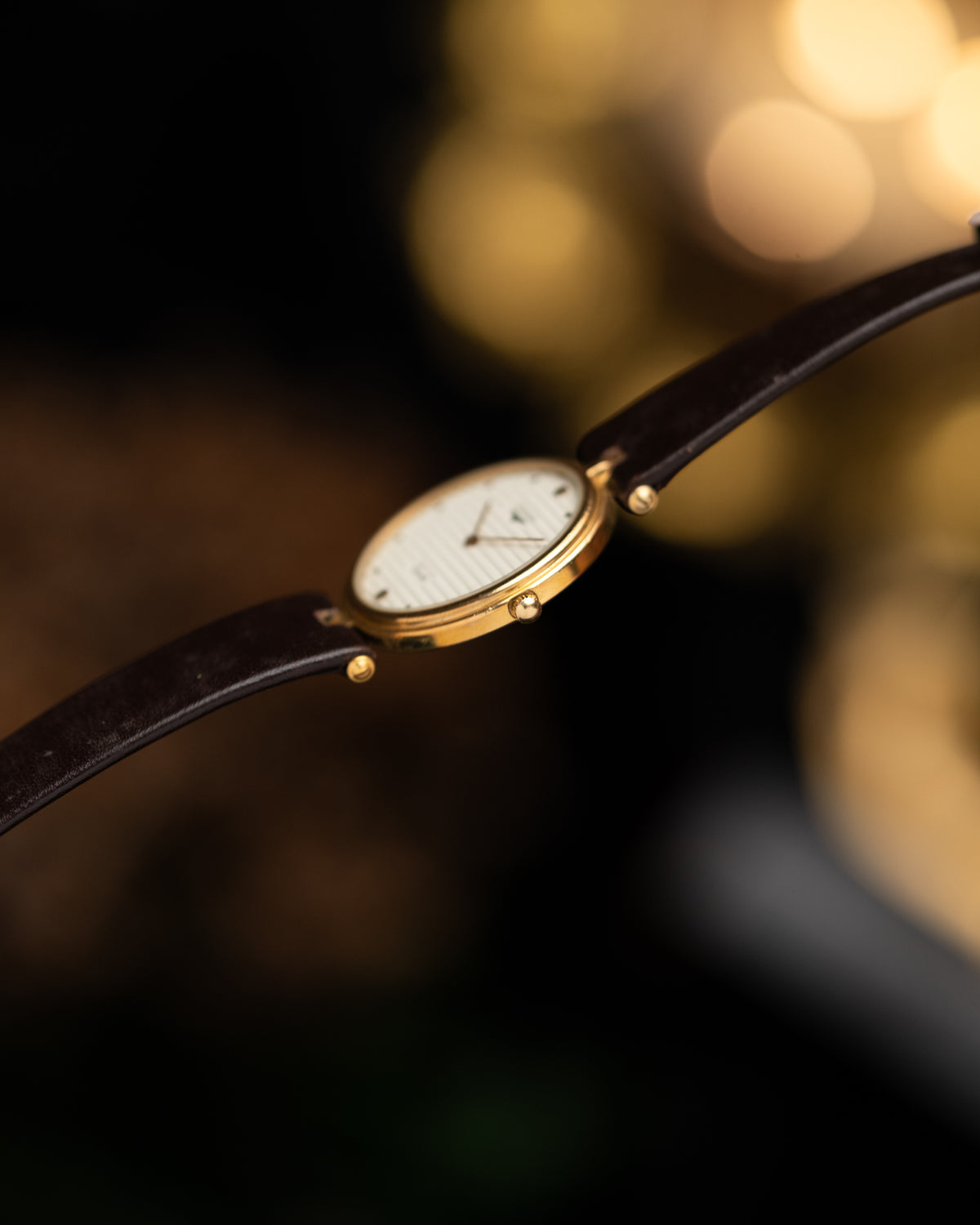 1980s Vintage Longines Ribbed Dial