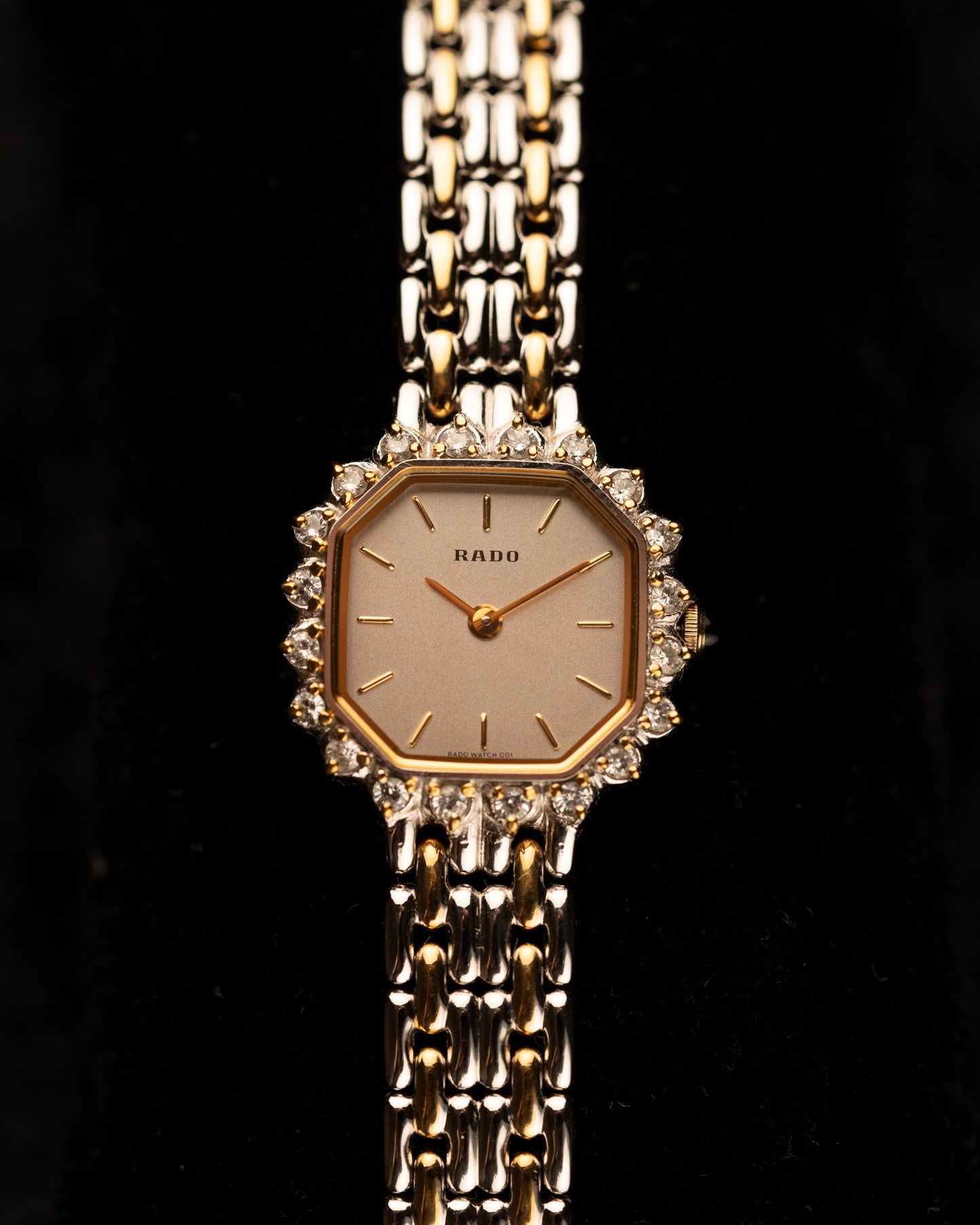 1990s Rado Diamond Bezel Hexagonal