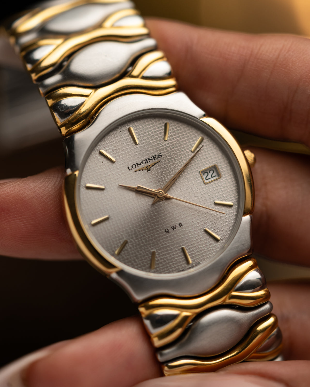 1990s Vintage Longines Wave Bracelet