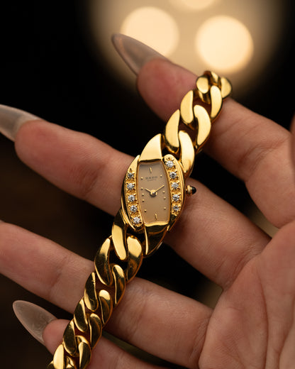 1980s Rado Diamond Cuban Chain