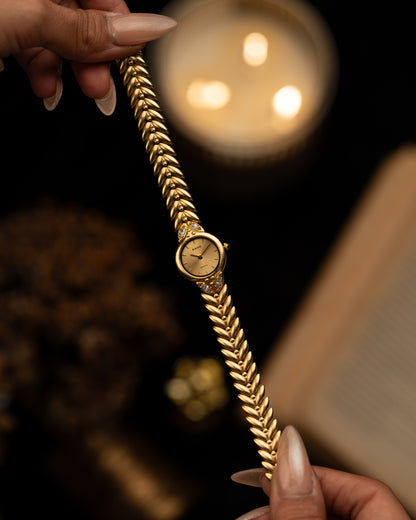 1980s Rado Gold Leaf Bracelet