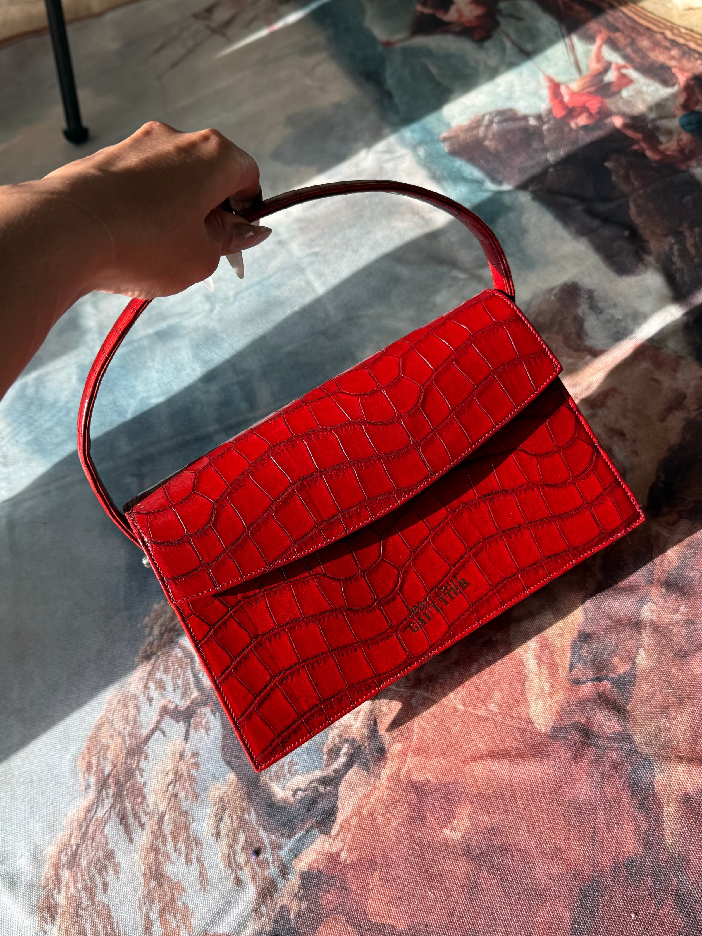 Jean Paul Gaultier Croc Embossed Bag