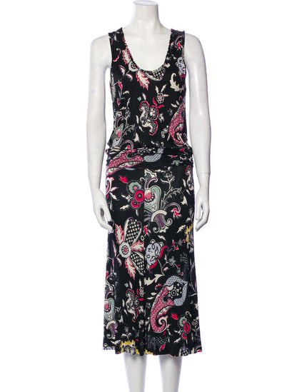 Floral Print Midi Dress