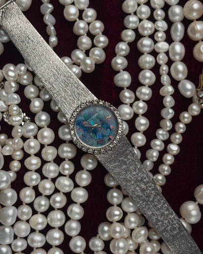 1970s Vintage Longines Mosaic Opal