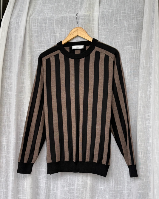 AMI Paris Striped Pullover