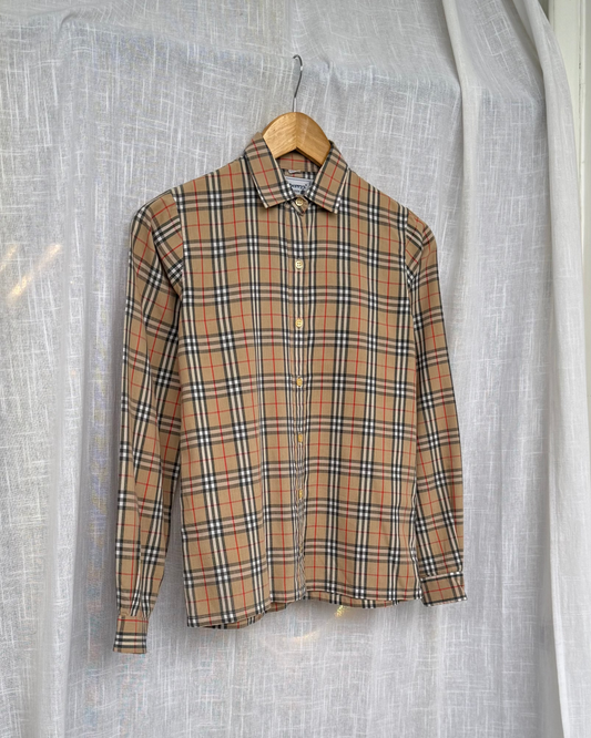Burberry Nova Check Button Down