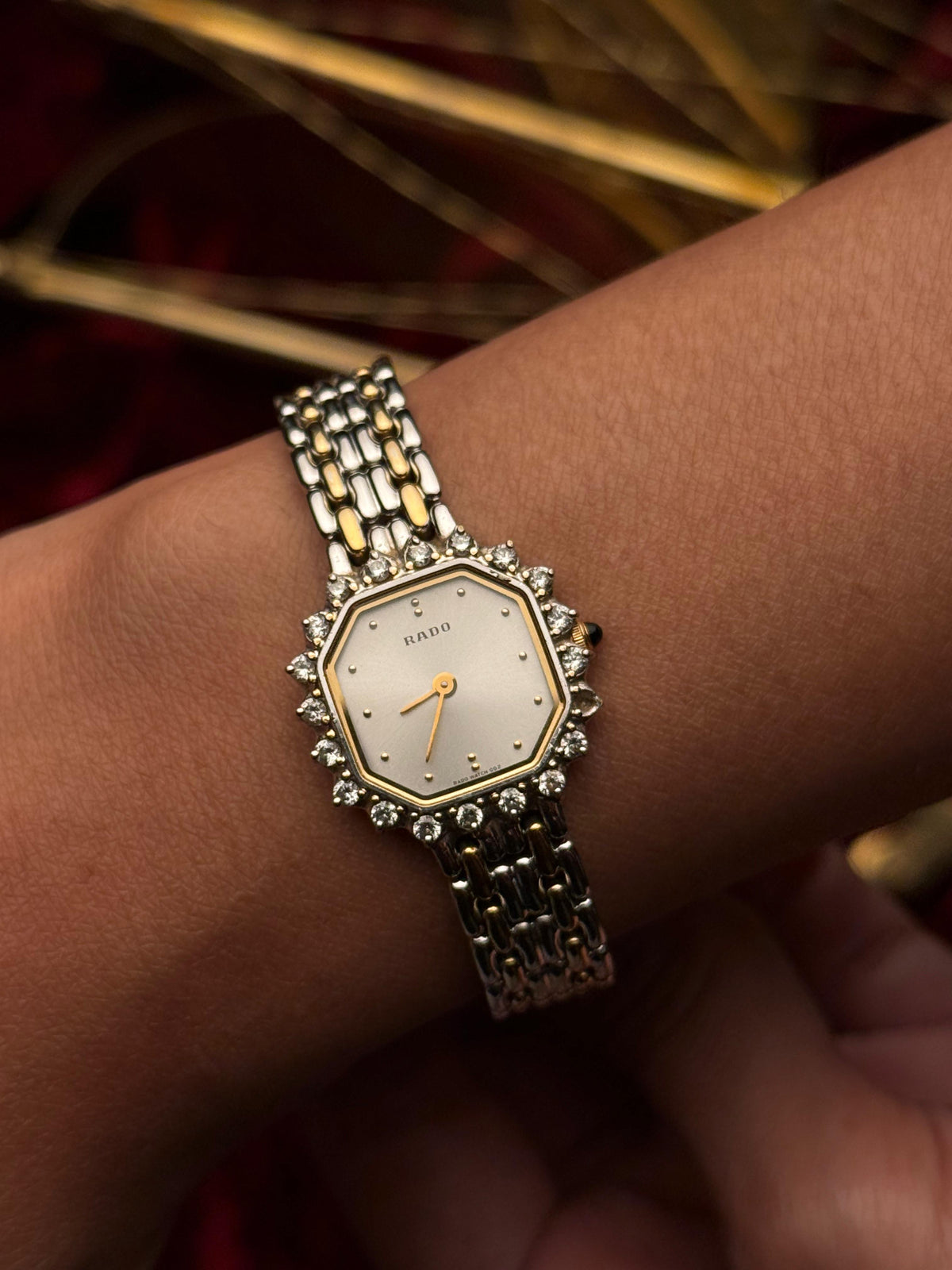 1990s Rado Diamond Bezel