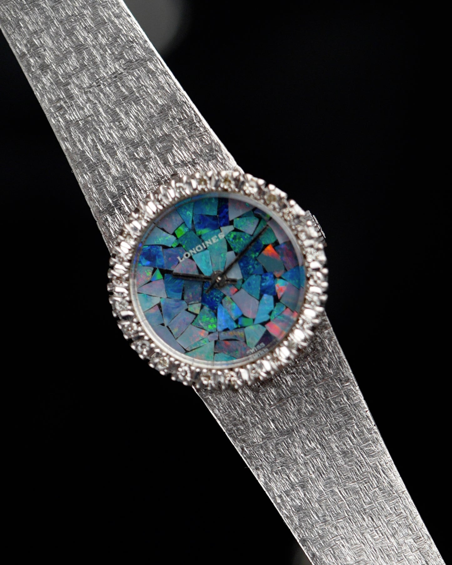 1970s Vintage Longines Mosaic Opal