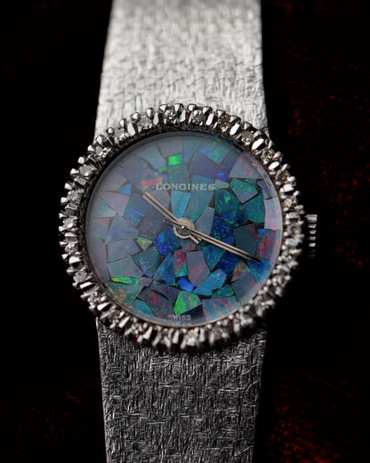 1970s Vintage Longines Mosaic Opal