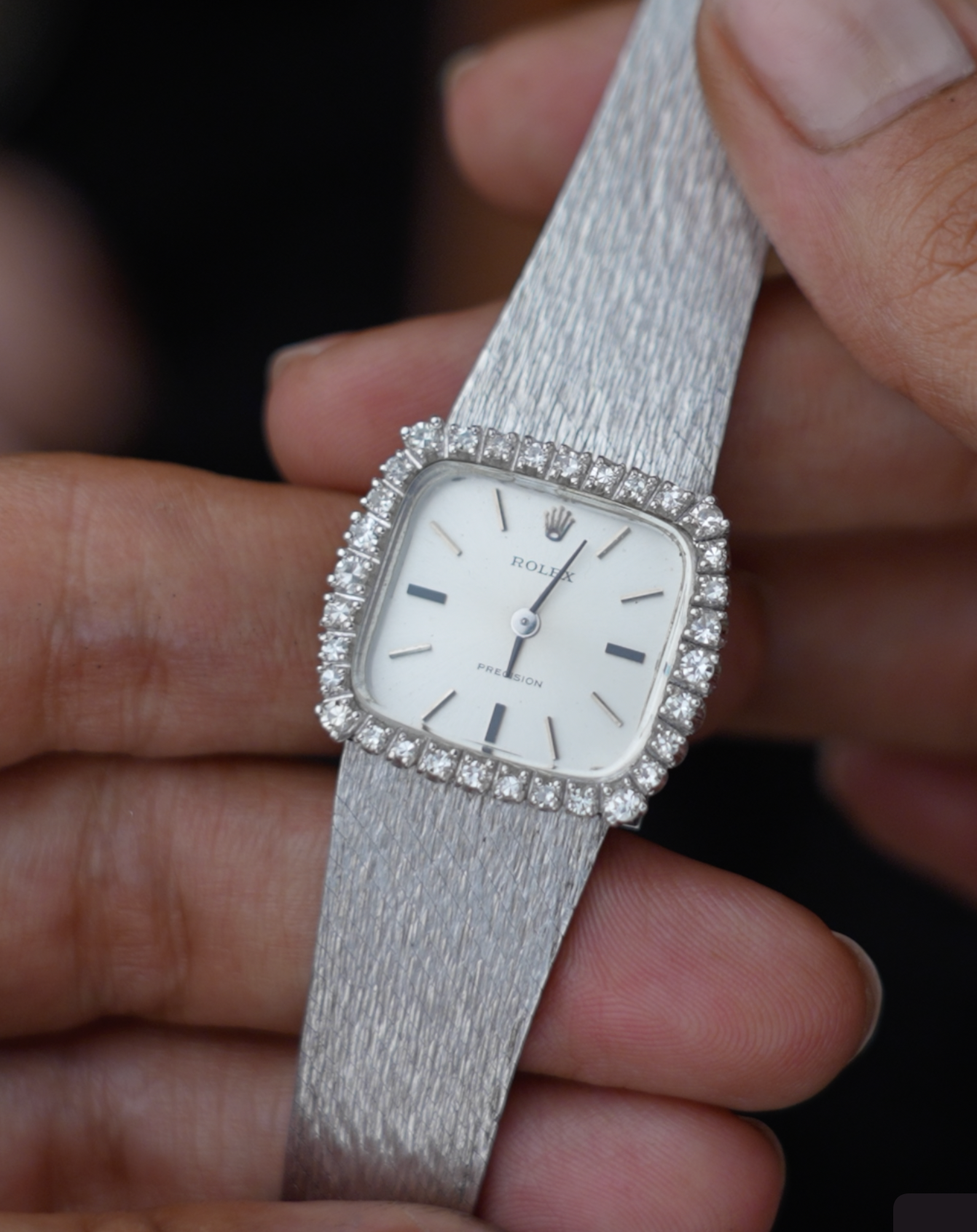 1970s Vintage Rolex Diamond Bezel