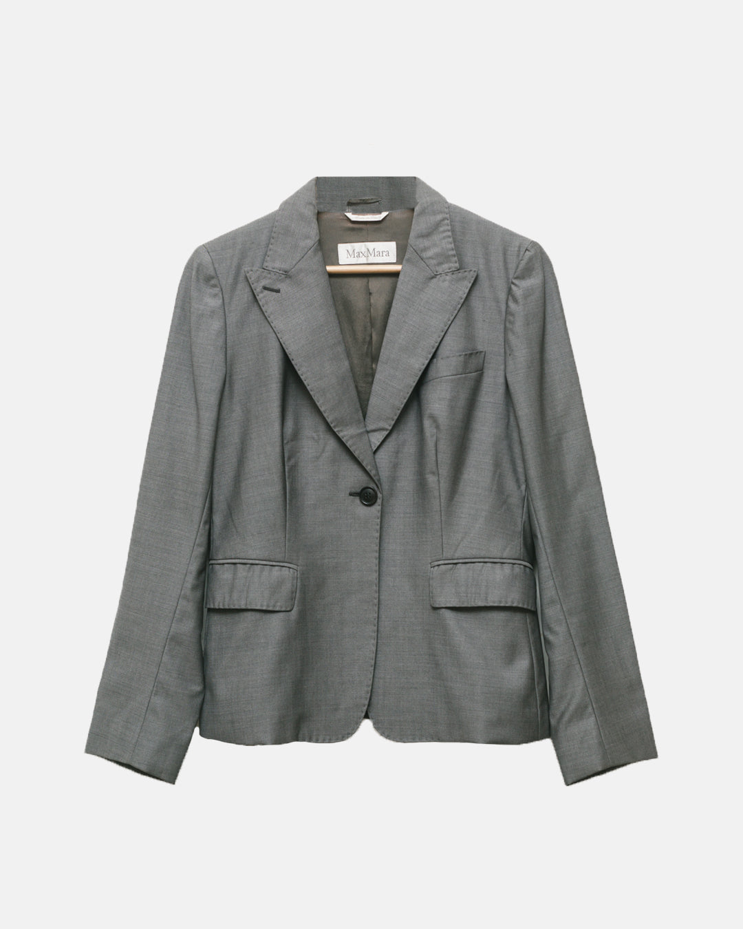 Maxmara slate wool & silk blazer