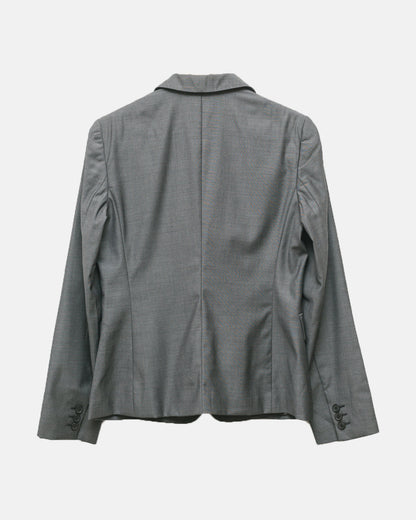 Maxmara slate wool & silk blazer