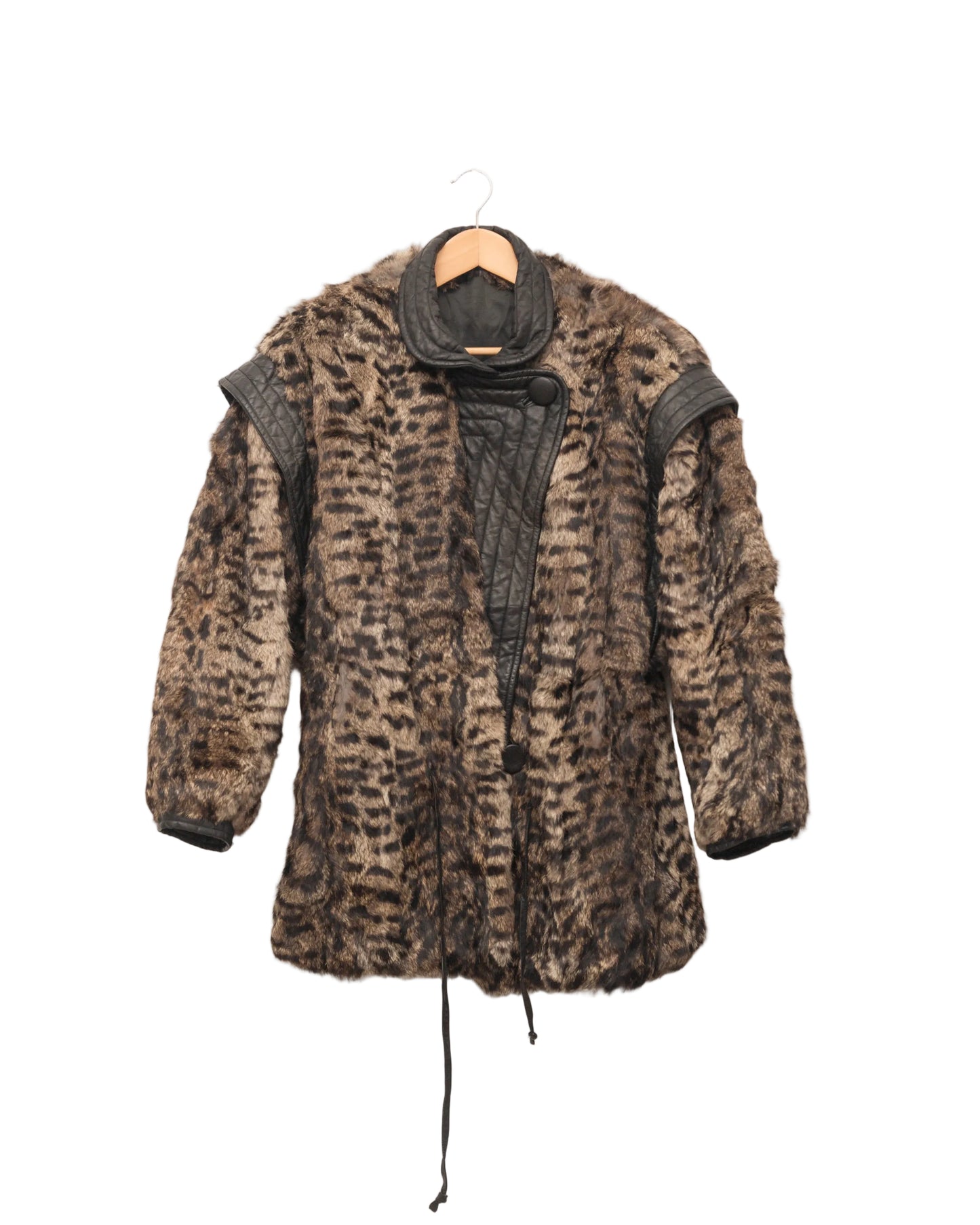 Fur Jacket with Leather details