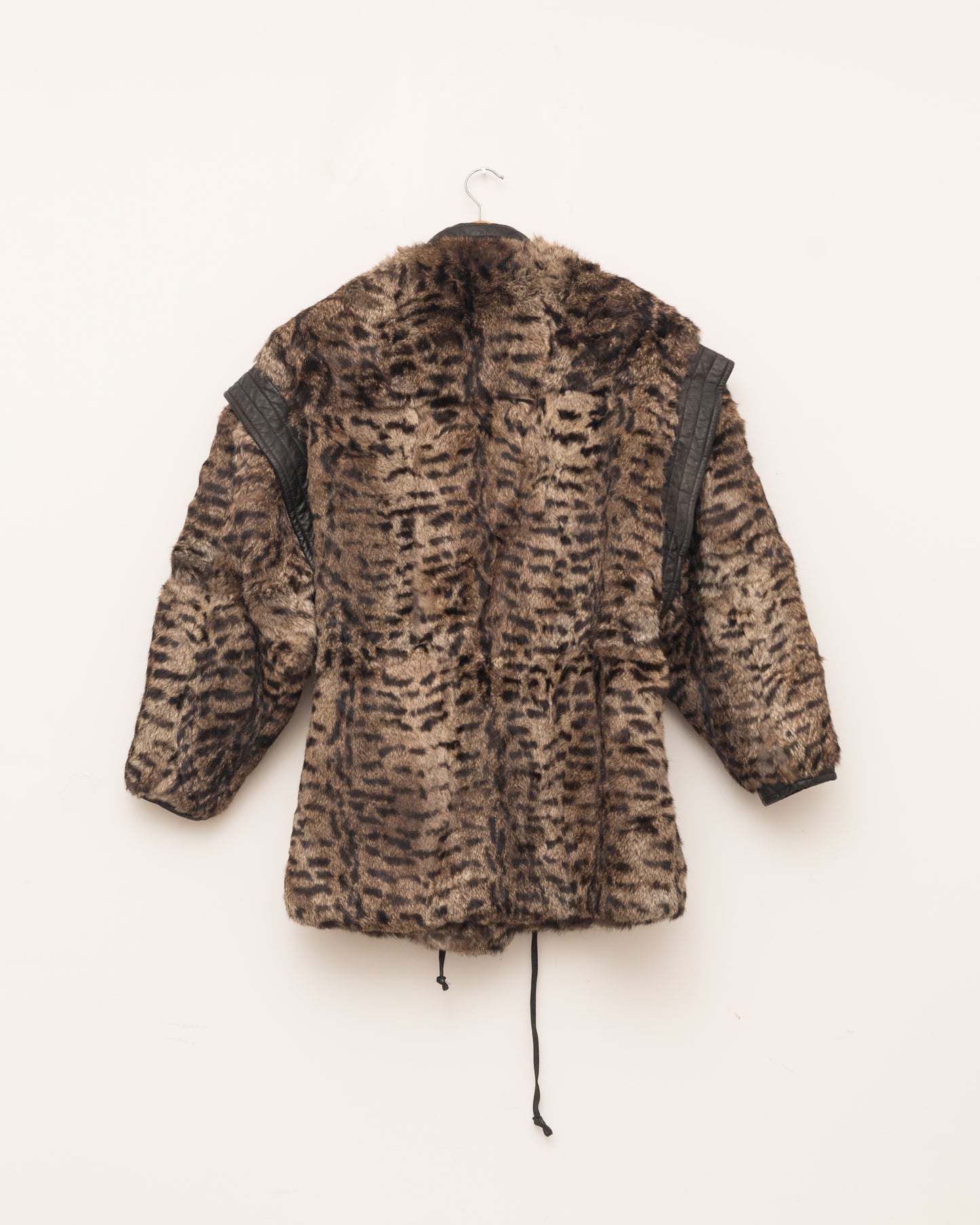 Fur Jacket with Leather details