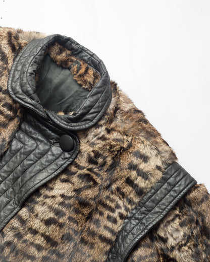 Fur Jacket with Leather details