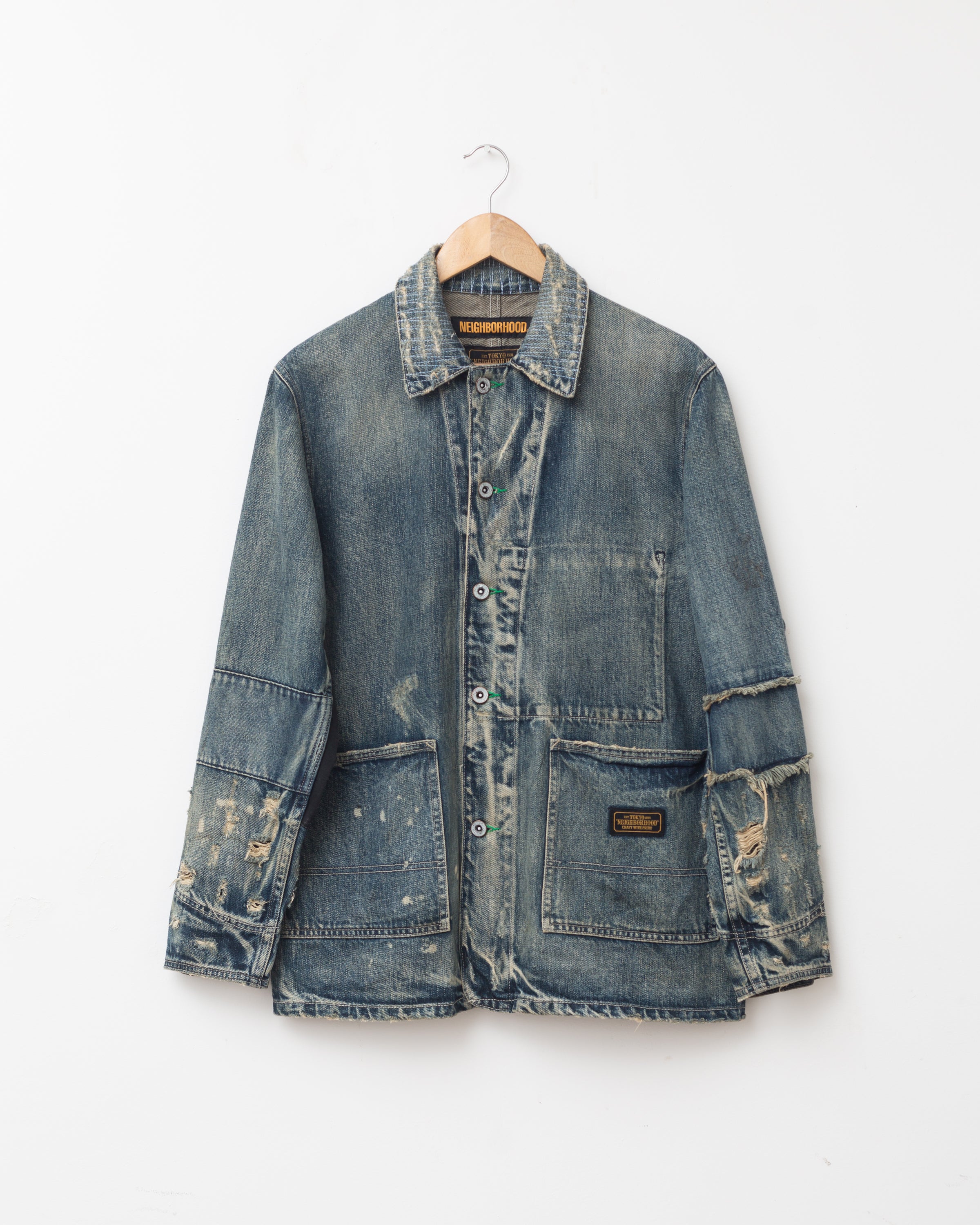 Distressed Japanese Denim Jacket