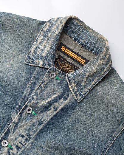 Distressed Japanese Denim Jacket