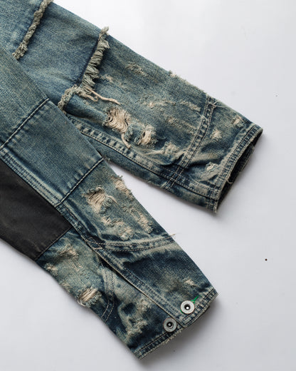 Distressed Japanese Denim Jacket