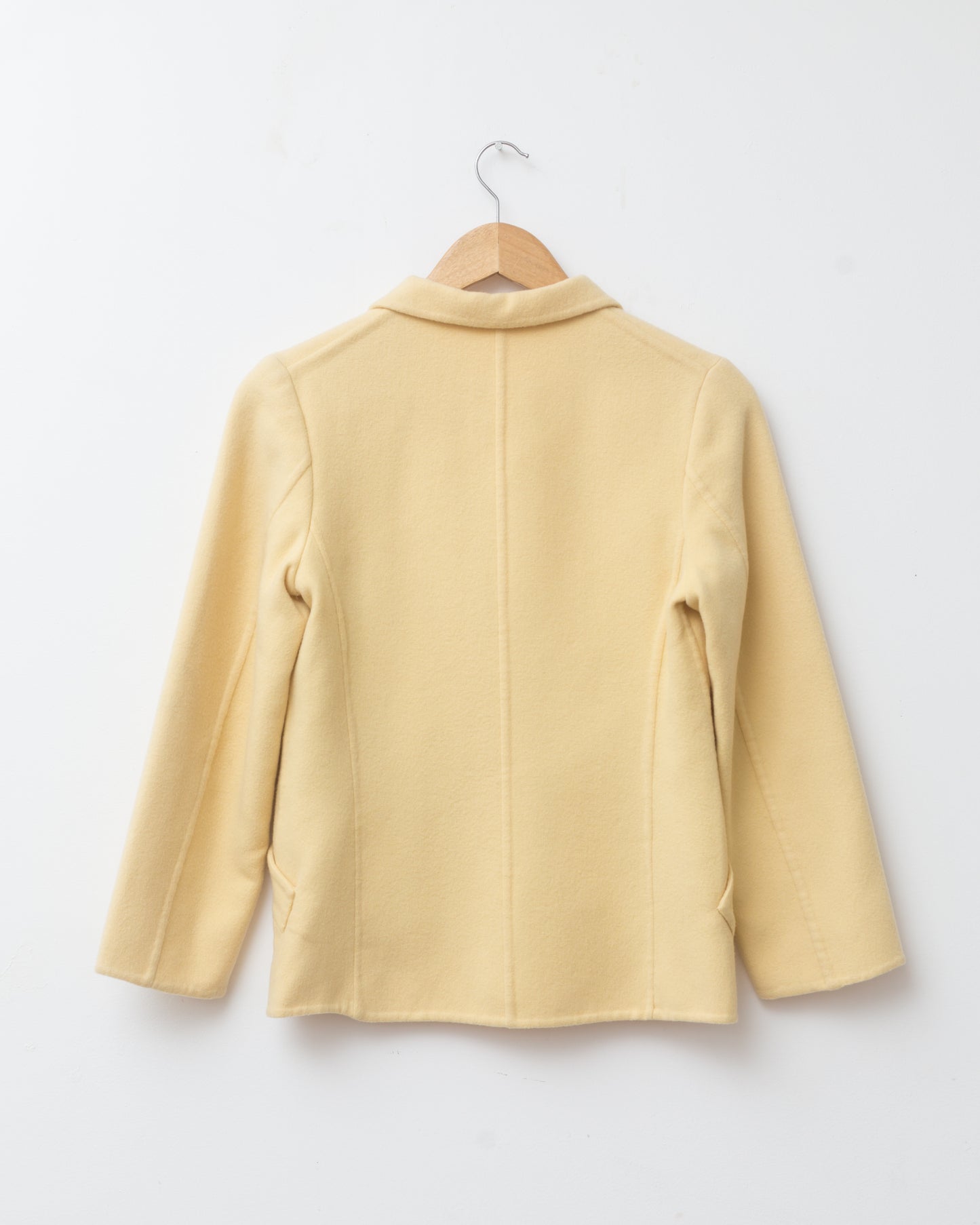 Jil Sander Butter Yellow Cashmere Jacket