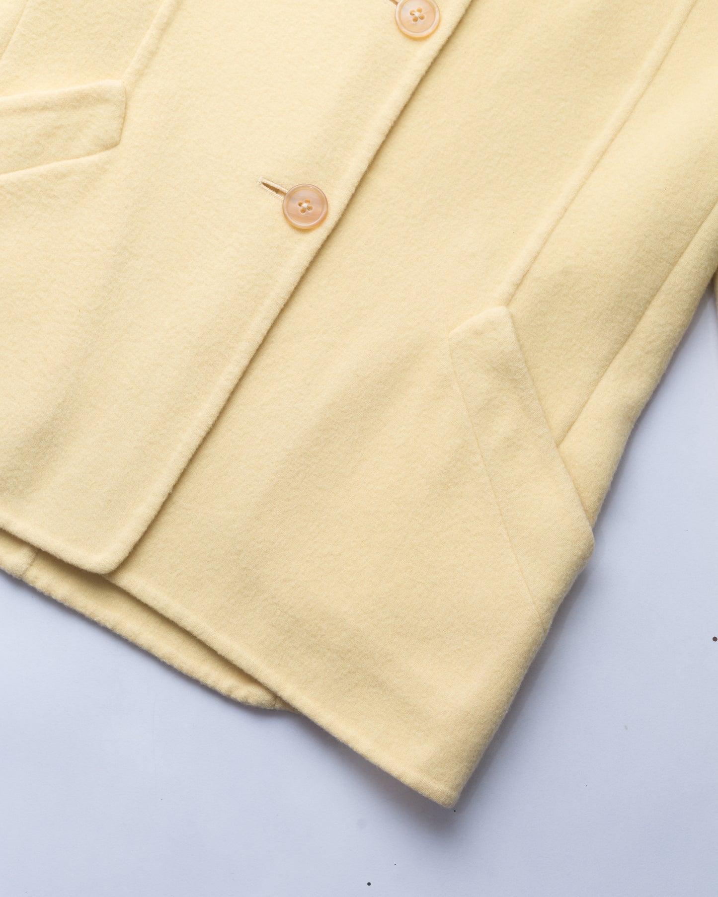 Jil Sander Butter Yellow Cashmere Jacket