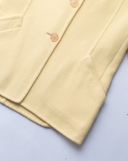 Jil Sander Butter Yellow Cashmere Jacket