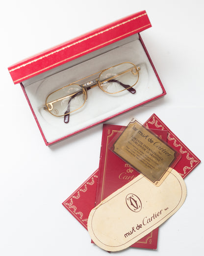 Vintage 80's Cartier Santos Glasses