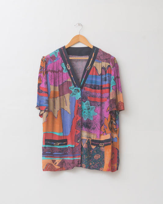 Printed Button Down