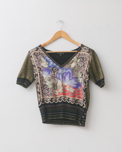 Printed Knit Top
