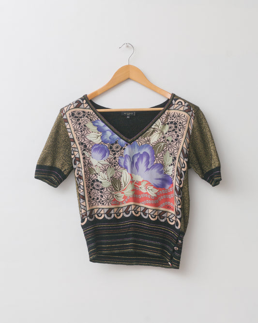 Printed Knit Top