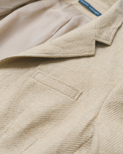 Custom Tailored Linen & Mulberry Silk Blazer