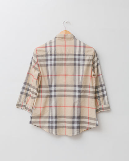 Nova Check Button Down Top