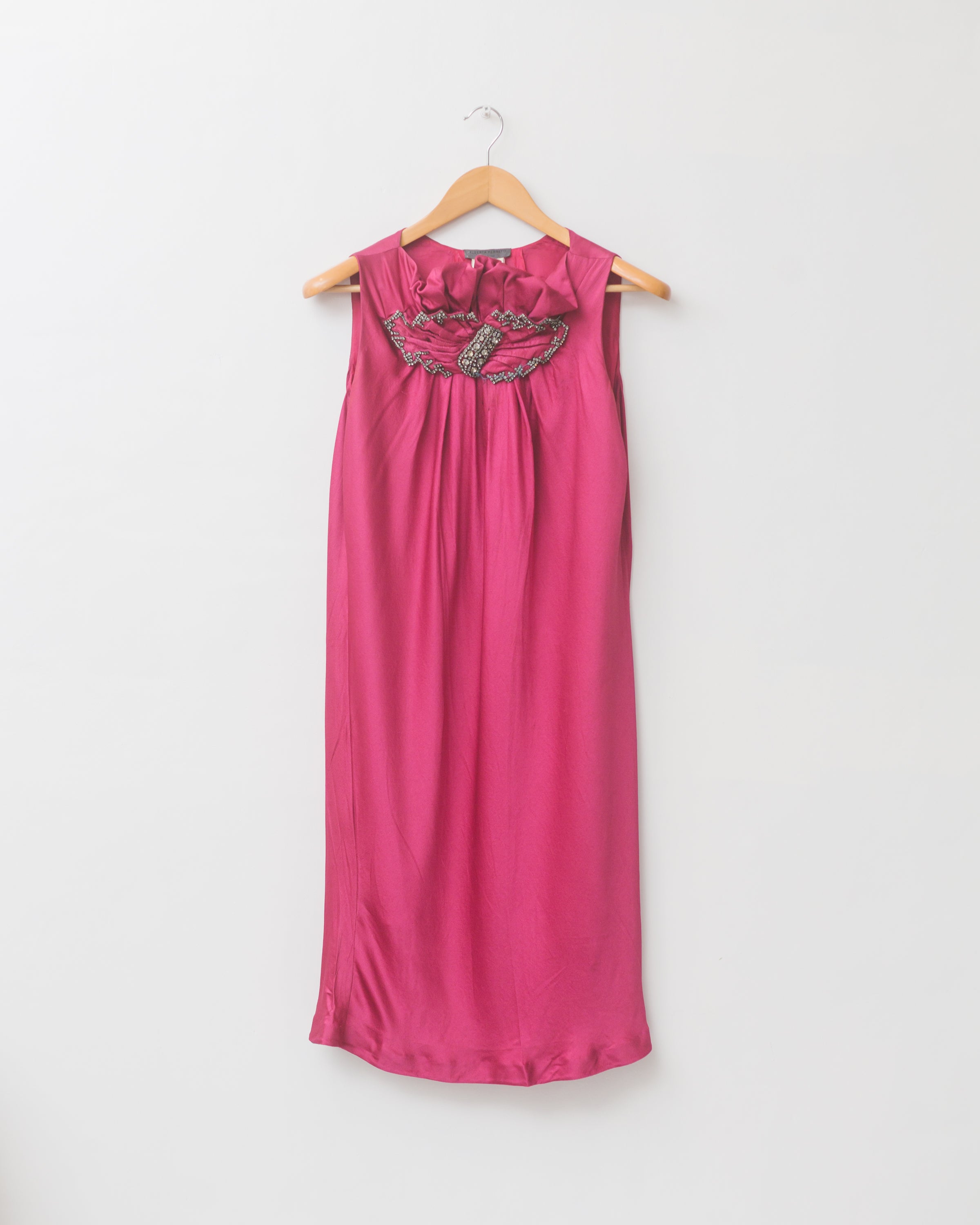 Embellished Silk Dress