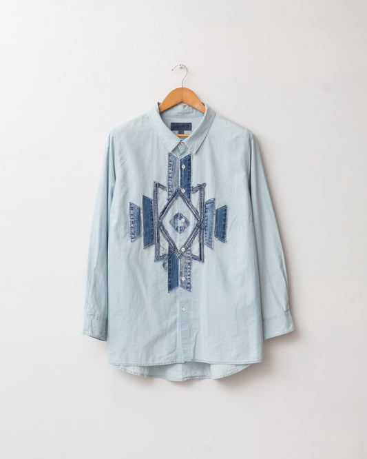 Denim Patchwork Shirt