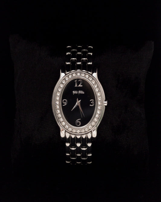 Vintage Rhinestone Embedded Follie Follie