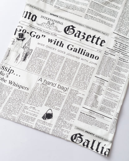 John Galliano Newspaper Print Tee
