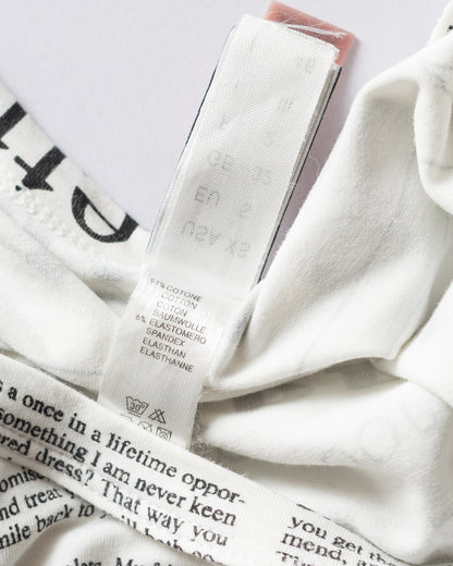 John Galliano Newspaper Print Tee