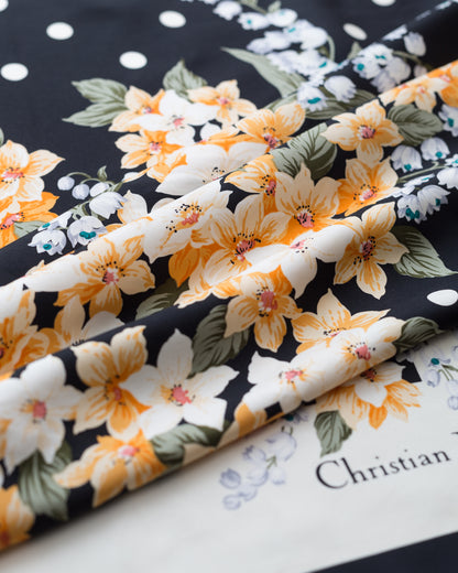 Christian Dior Floral Silk Scarf