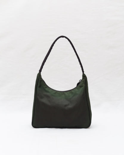 Prada Mini Tessuto Sport in Deep Moss Green