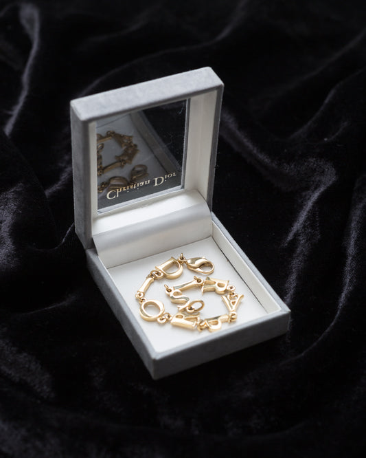 Vintage Christian Dior Logo Bracelet