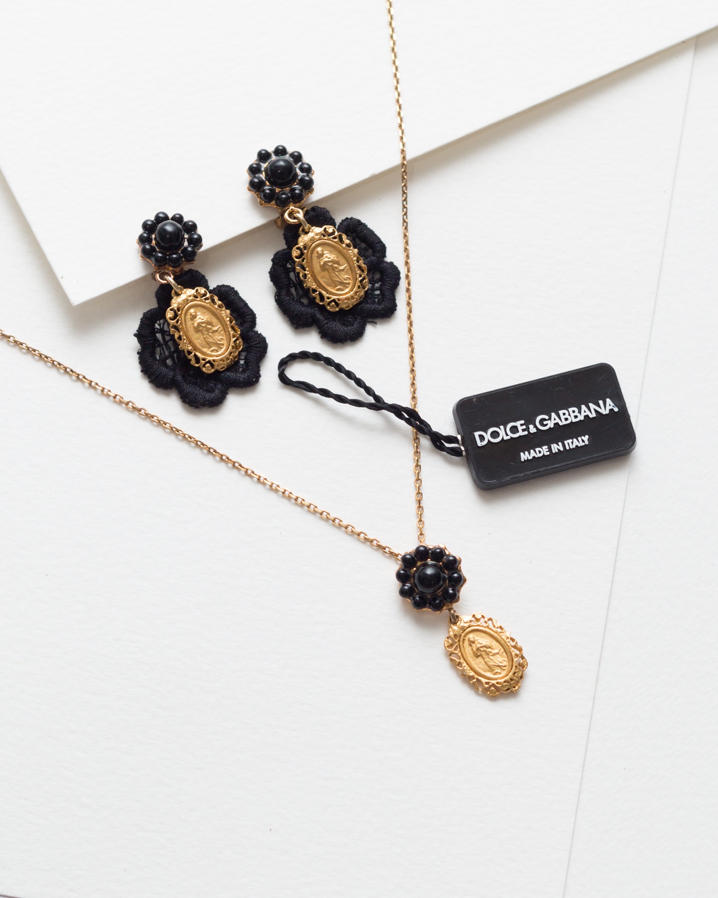 Vintage Dolce & Gabbana Earring/Necklace Set