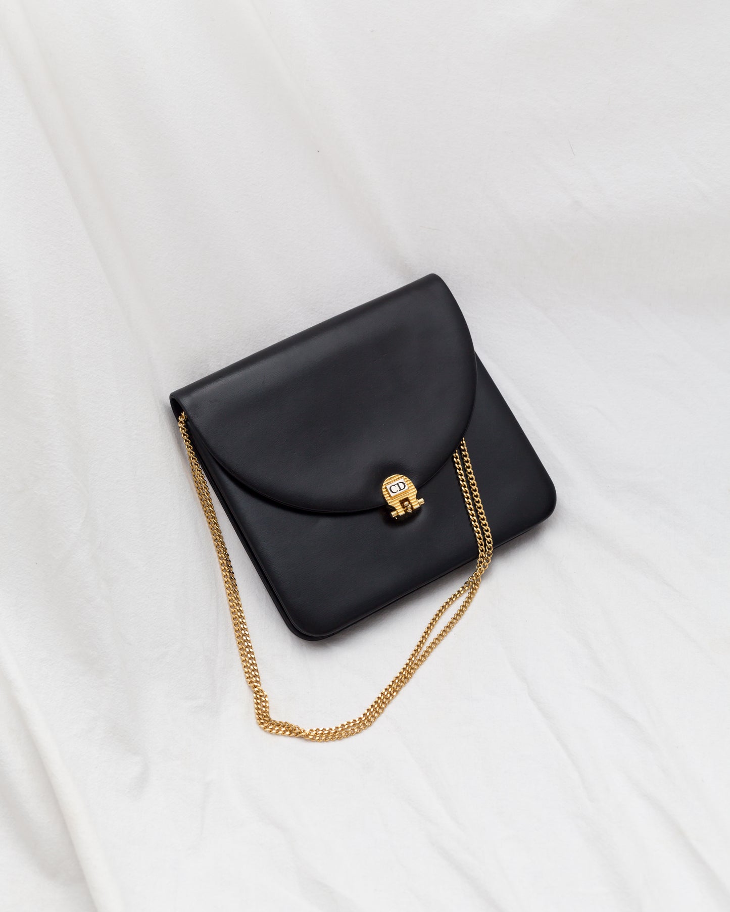 Vintage Dior Box Calf Handbag