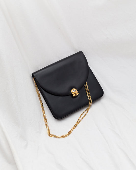 Vintage Dior Box Calf Handbag