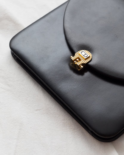 Vintage Dior Box Calf Handbag