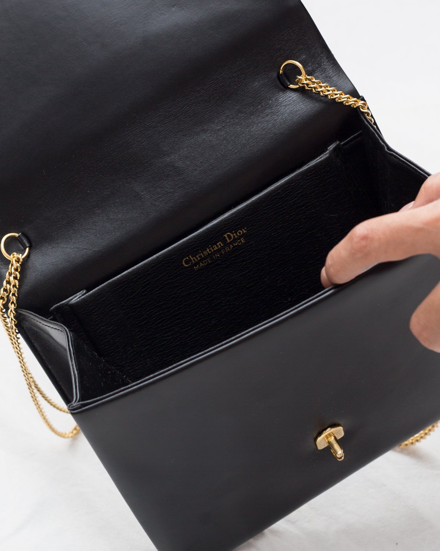 Vintage Dior Box Calf Handbag