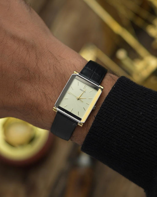 1990s Vintage Seiko Dual Toned Tank